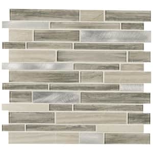 Ocotillo 12 in. x 12 in. Mixed Glass Patterned Look Wall Tile (20 sq. ft./Case)