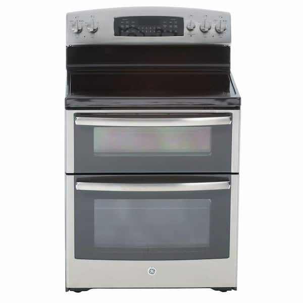 GE 6.6 cu. ft. Double Oven Electric Range with Self-Cleaning Oven in Stainless Steel