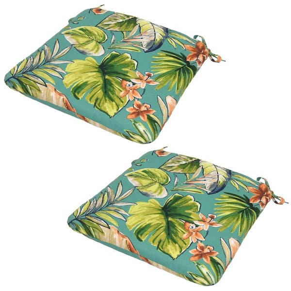 Hampton Bay 20 x 19 Outdoor Chair Cushion in Standard Fantastic Orchid (2-Pack)