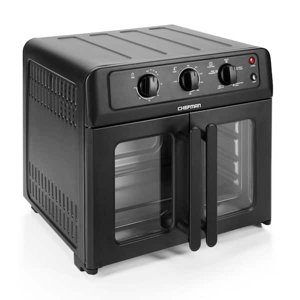 Chefman 26 Qt. Black French Door Air Fryer Oven with Rotisserie  RJ50-FDAF-M25 - The Home Depot