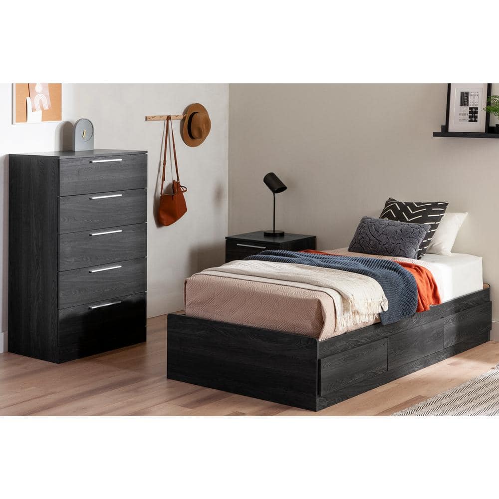 Gray Oak Farmhouse Double 6-Drawer Dresser