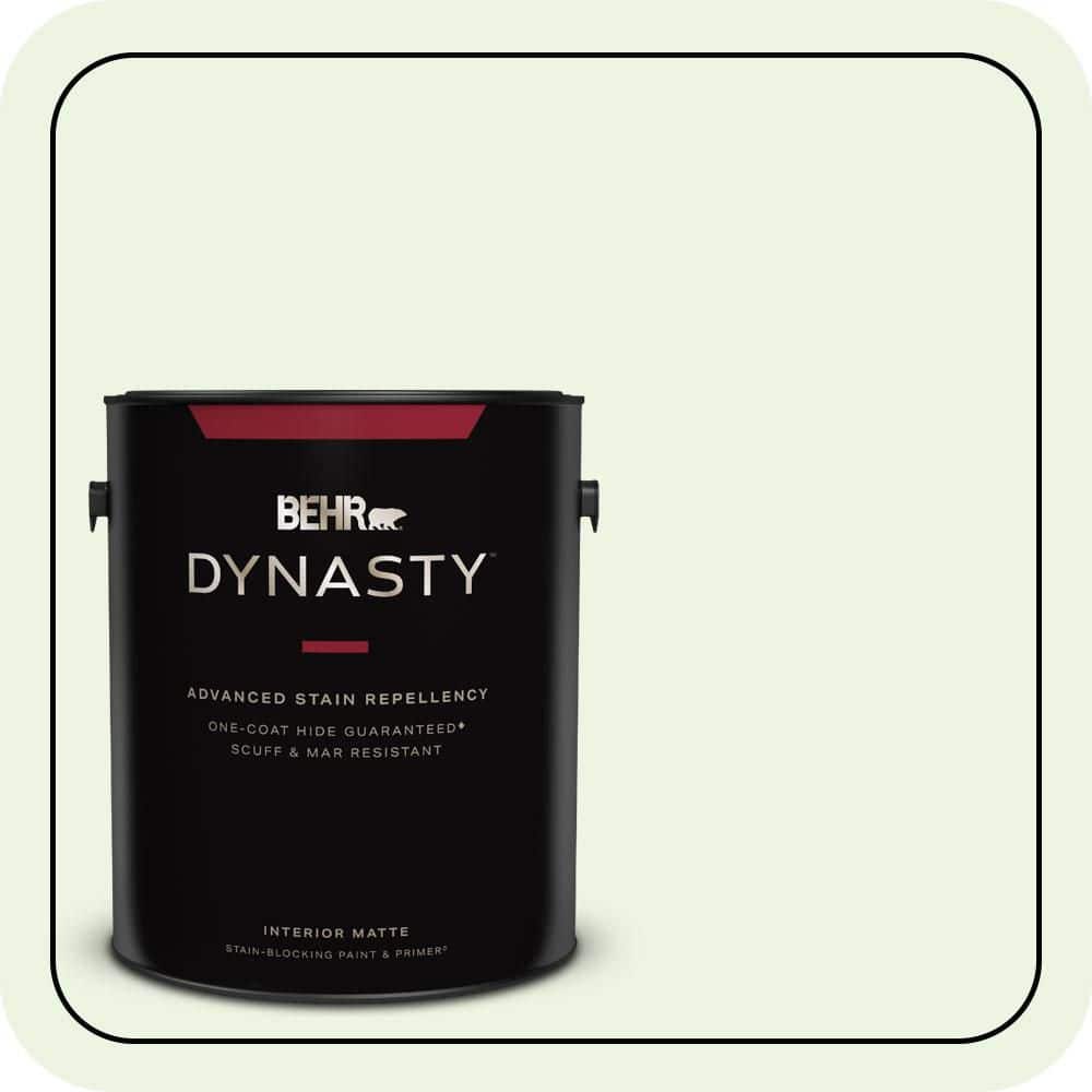 1 gal. #430A-1 Mint Hint Matte Interior Stain-Blocking Paint & Primer