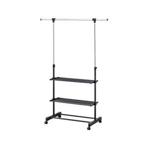 Silver Metal Clothes Rack 55 in. W x 67.75 in. H