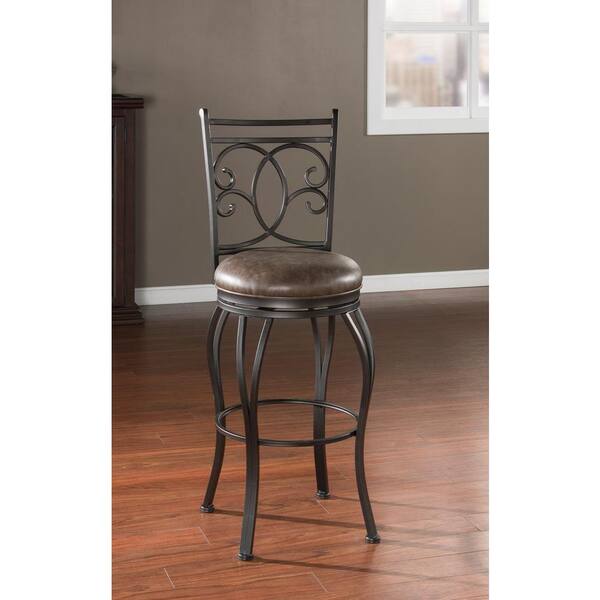 American Heritage Nadia 26 in. Coco Cushioned Bar Stool