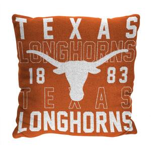 NCAA Texas Stacked Multi-Colored  20" Throw Pillow