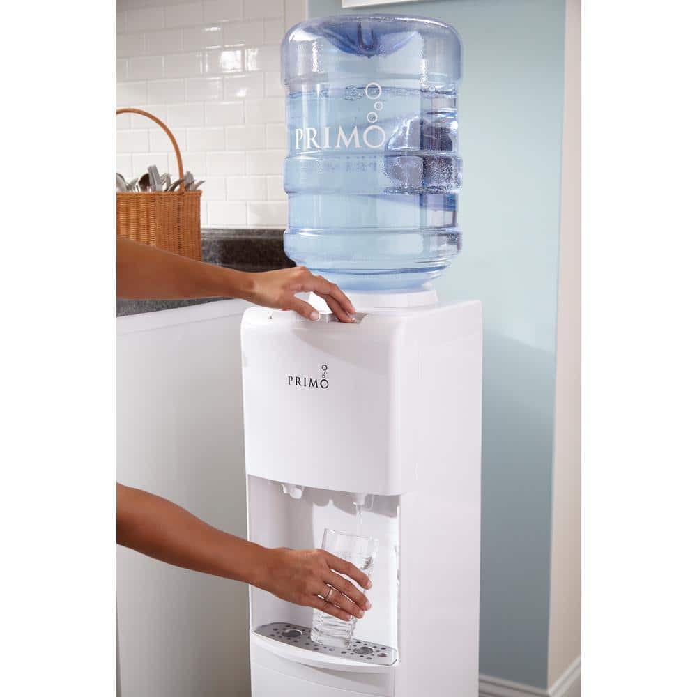 Primo White Freestanding Hot and Cold Water Dispenser