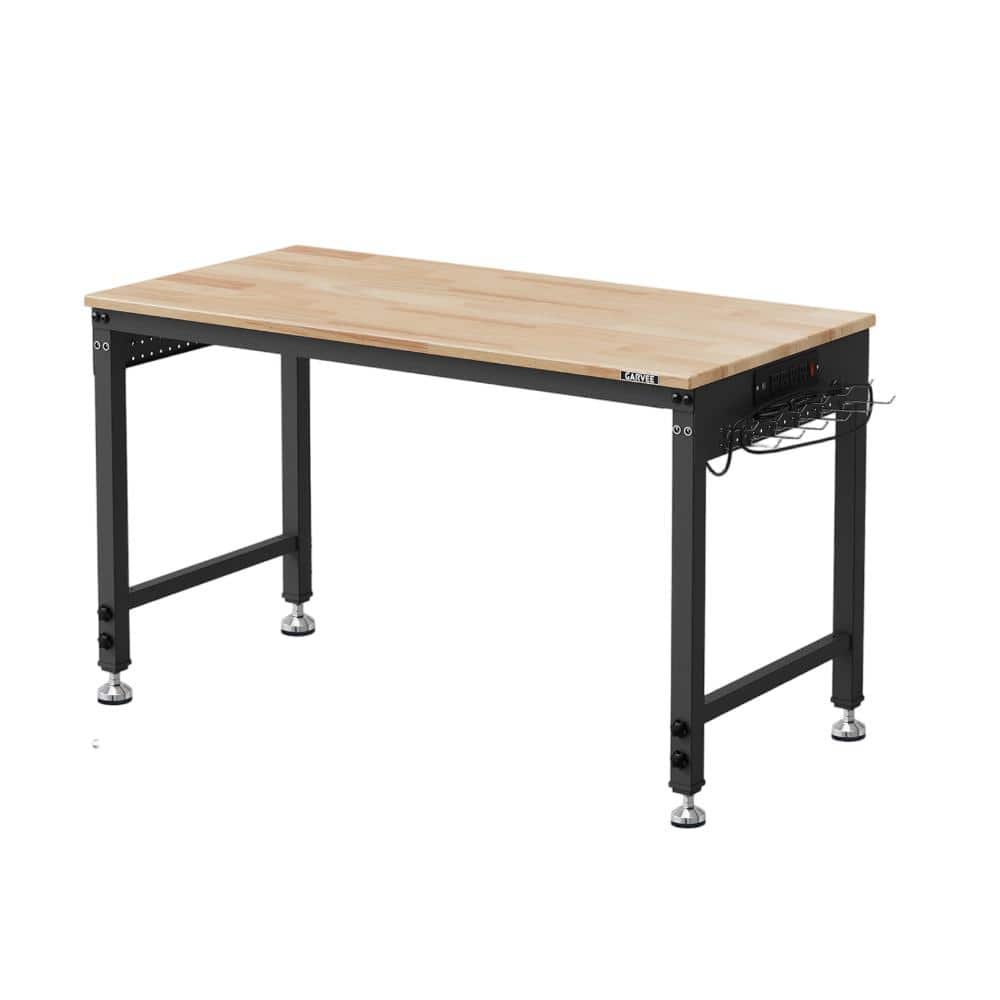 Heavy Duty Adjustable Workbench with ETL Outlets, 2000 lb Capacity, Rubberwood Top for Garage Organization price history on PriceWatchPro