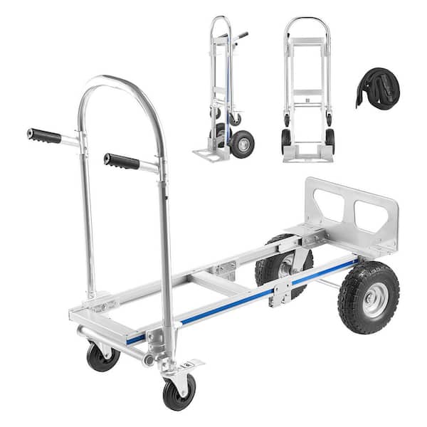 2-in-1Convertible Hand Truck Dolly, 1000 lbs. Load, Folding Trolley with Non-Slip Handle and Wheels for Home, 2025update