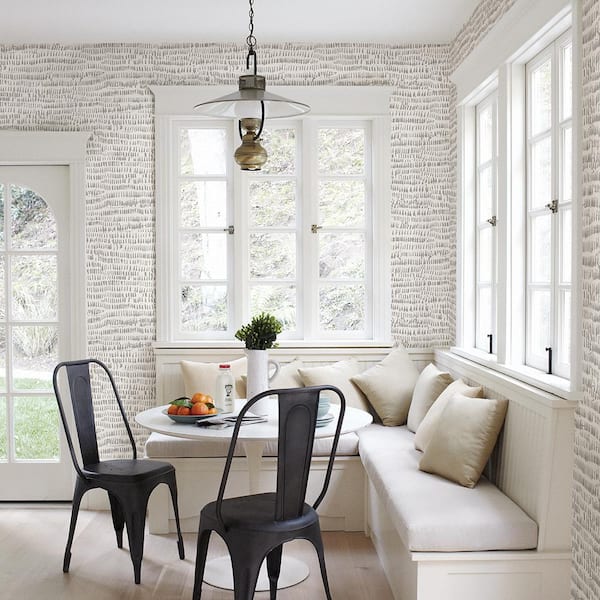 A-Street Prints 56.4 sq. ft. Runes Grey Brushstrokes