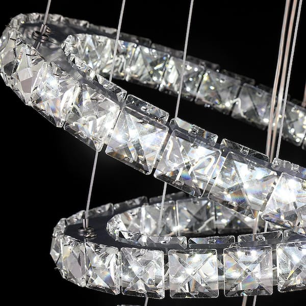 Lin Crystal  Libby Langdon Elliot 6 Light Linear Chandelier – Crystorama