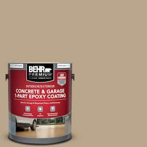 1 gal. #710D-4 Harvest Brown Self-Priming 1-Part Epoxy Satin Interior/Exterior Concrete and Garage Floor Paint