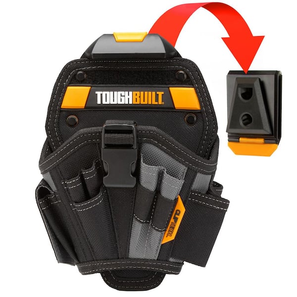 TOUGHBUILT (SMALL) Electrician Multi Tool Belt Cliptech Clip On 13 Pocket  Pouch