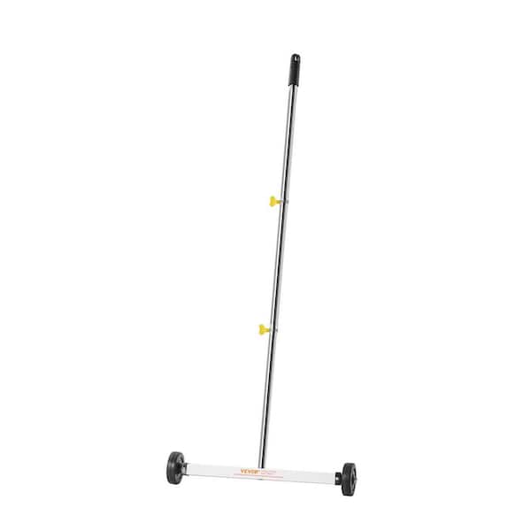 17 in. Mini Magnetic Sweeper, 10 lbs. Capacity, Magnetic Pickup Sweeper to Pick Up Nails and Screws, Adjustable