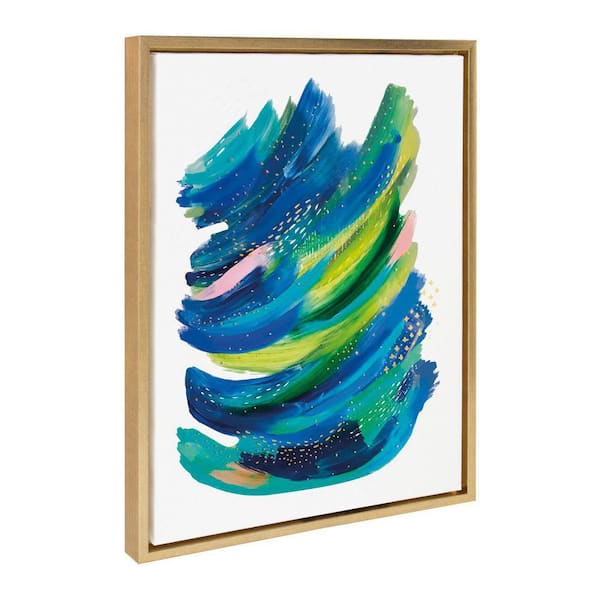 Kate and Laurel Sylvie "Bright Abstract 2" by Jessi Raulet of Ettavee Framed Art Print 18 in. x 24 in.