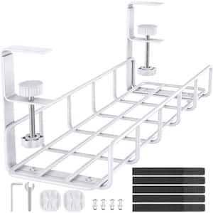 Yichuhaoxi Under Desk Cable Management Tray Wire Organizer Box No Drill ...