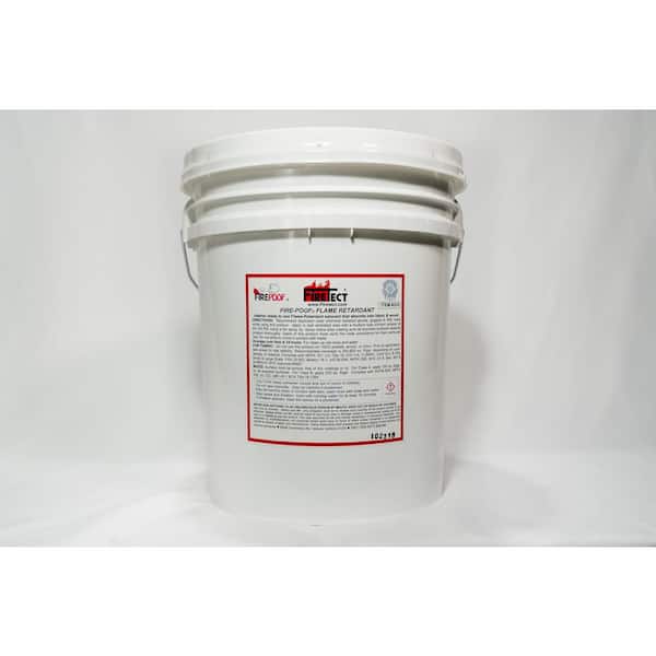 Firetect Fire-Poof 5 gal. Clear Interior Fireproofing Flame Retardant Liquid Spray for Fabric and Raw Wood