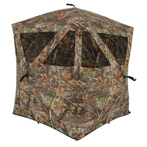 66 in. x 55 in. x 55 in. Care Taker Polyester Realtree Camo Ground Blind (2-Pack)