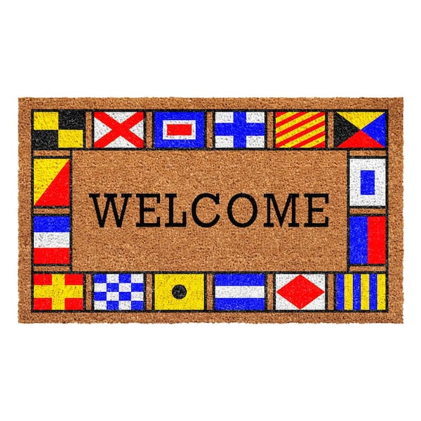 Calloway Mills Nautical Flags Doormat 17" x 29"