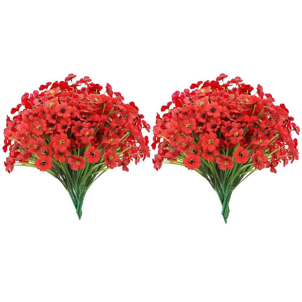 Brightly colored daisies Ornaments, 20 Bunches (Red) L0F2SRKB9W