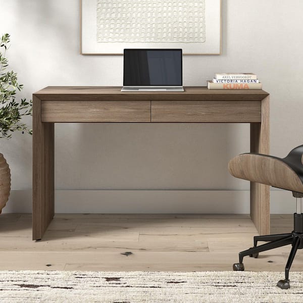 Meyer&Cross Pembroke 47.63 in. Antiqued Gray Oak Writing Desk