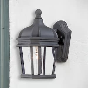 Harrison 1-Light Black Outdoor Wall Lantern Sconce