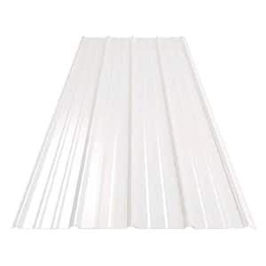 10 ft. SM-Rib Galvalume Steel 29-Gauge Roof/Siding Panel in White