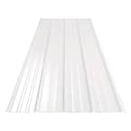 20 ft. Milk White Deep Corrugated Steel Roof Panel RF/DC26/MKW/240 ...