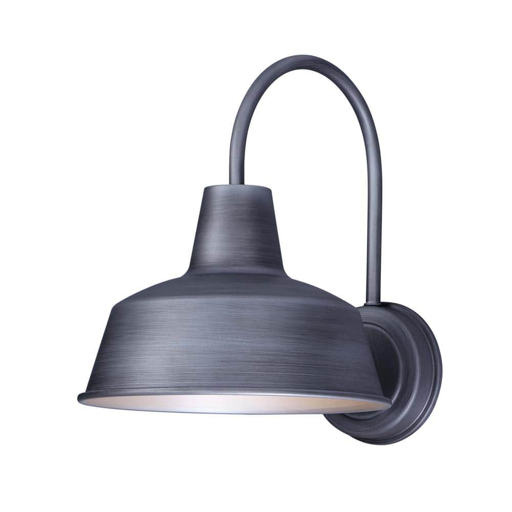 Pier M 10.25 in. W 1-Light Weathered Zinc Outdoor Wall Lantern Sconce price history on PriceWatchPro