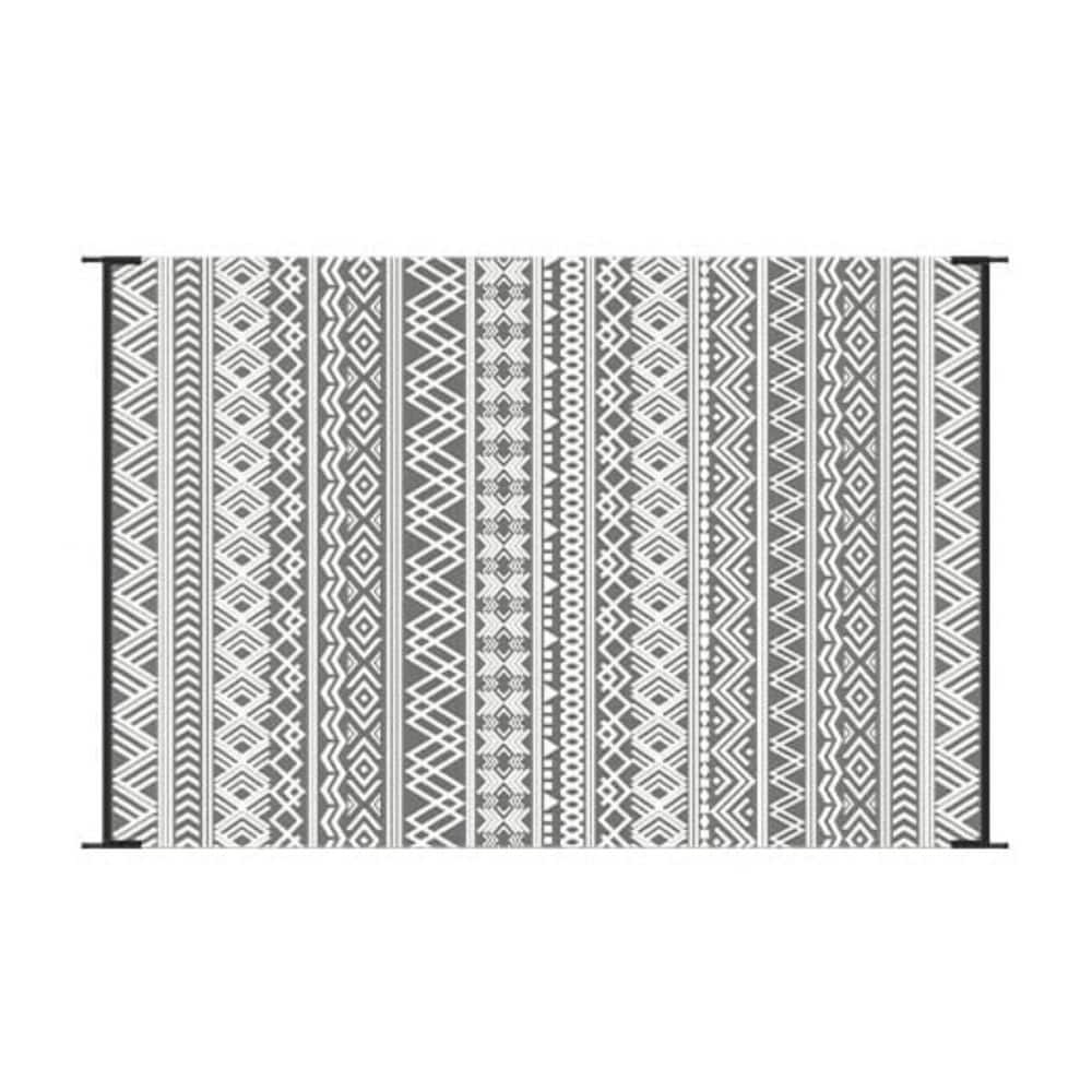5 ft. x 8 ft. Gray Waterproof Outdoor Rug, Boho Reverisble Plastic Straw Patio Rug Mat for RV, Camping and Picnic price history on PriceWatchPro