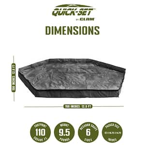 Quick-Set Pavilion Gazebo Tent 150 in. x 150 in. Floor Tarp Covering Attachment