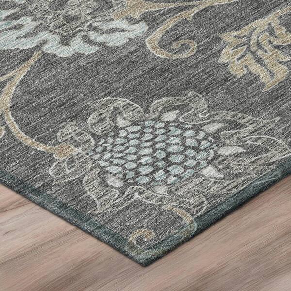 Chantille Machine Washable Indoor/Outdoor Abstract ACN3170 Gray 2 ft. x 3 ft. Accent Rug