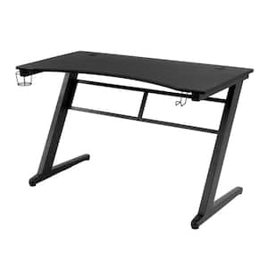Gamers Only 47 in. H Rectangular Tactical Carbon Fiber Laminated Top Computer Desk with Cup Holder