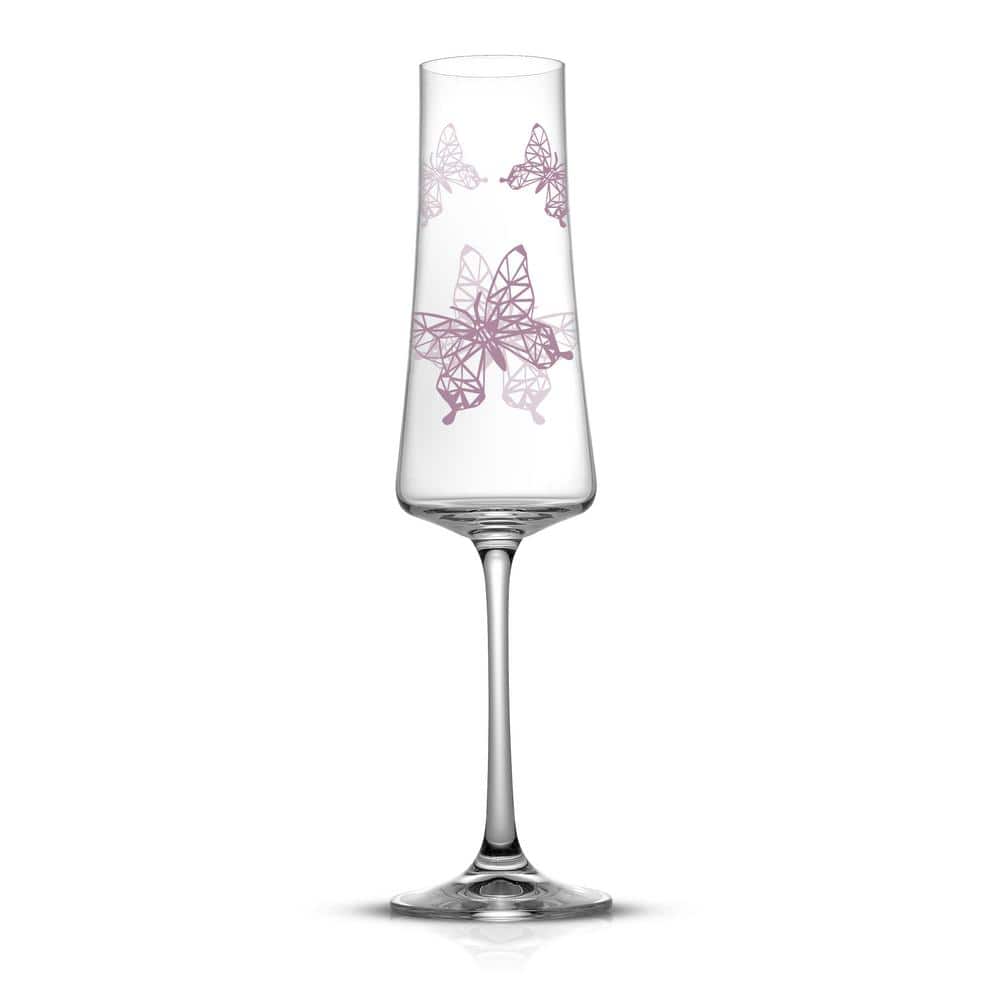 JoyJolt Champagne Flutes – Claire Collection Crystal Champagne