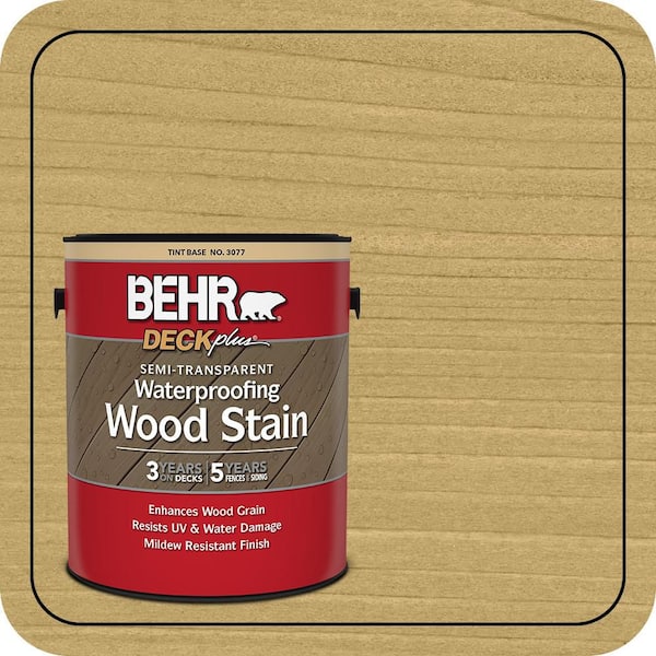 1 gal. #ST-139 Colonial Yellow Semi-Transparent Waterproofing Exterior Wood Stain