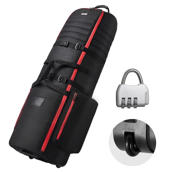VEVOR Golf Travel Bag, Outdoors Soft-Sided Golf Travel Cover, Heavy Duty 1800D Polyester Oxford Wear-Resistant Waterproof