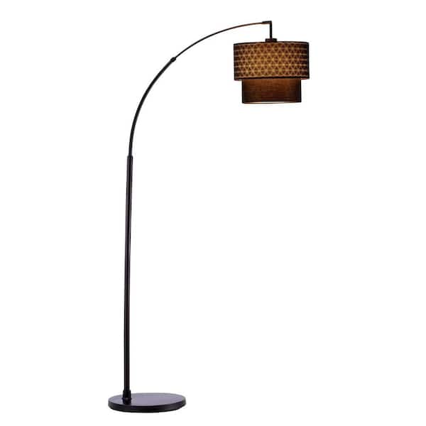 Adesso Gala 71 in. Black Arc Lamp 3029-01 - The Home Depot