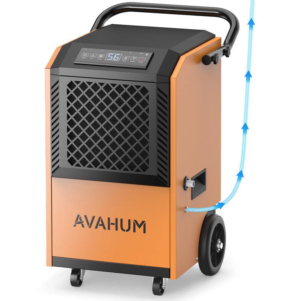 160 pt. 7500 sq. ft. Commercial Dehumidifier in. Orange with 2-in-1 Drainage, Auto Defrost, and Portable Wheels price history on PriceWatchPro