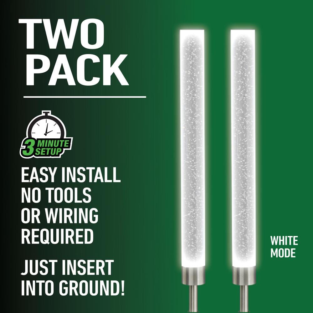 Solar Powered LED Color Changing Pathway Light Multipack