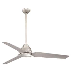 Java 54 in. Indoor Polished Nickel Ceiling Fan with Remote Control