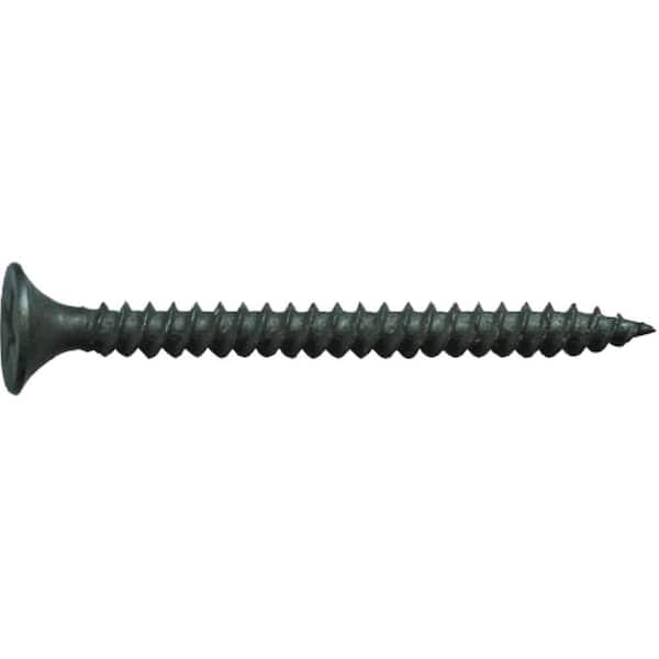 HUTTIG-GRIP #6 x 2 in. Phillips Fine Drywall Screw Black Phosphate (3500/Box)
