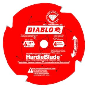 HARDIEBlade 6-1/2 in. x 4-Tooth Polycrystalline Diamond (PCD) Tipped Fiber Cement Circular Saw Blade