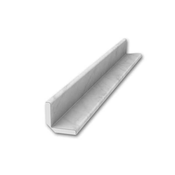 FlexStone 1.5 in. x 1.5 in. x 95 in. Inside Corner Trim in Frost
