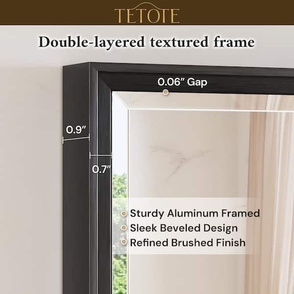 Reviews for TETOTE 55 in. W x 36 in. H Framed Rectangular Black