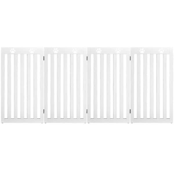 Folding Picket Pet Fence - Home / Indoor / Outdoor Expanding Dog Safety Gate