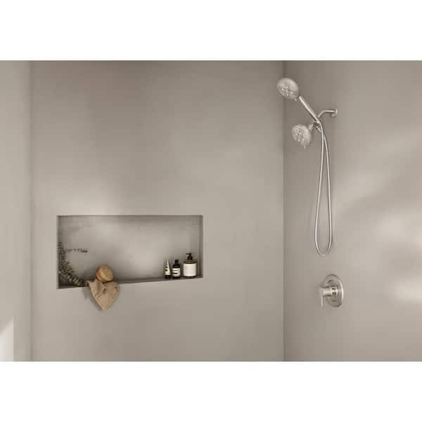 Spot resist brushed nickel eight-function 4 diameter spray head wallmount  -- 218W0SRN -- Moen