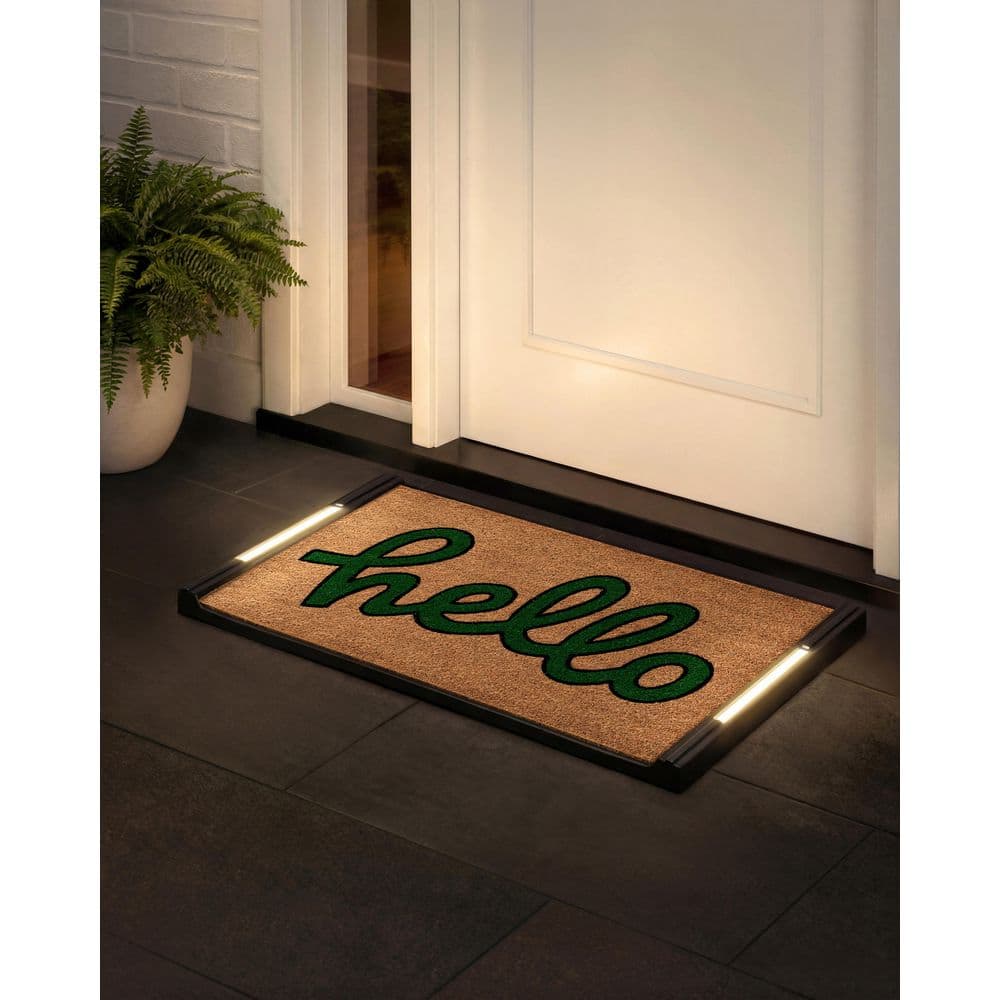 BriteStep Welcome Garden 32.5 in. x 18.5 in. Pressure-Activated, Wireless, Auto Shut-Off, Indoor/Outdoor LED Door Mat price history on PriceWatchPro