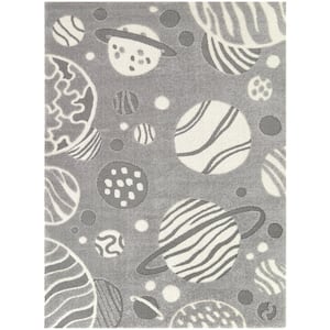 Castoldi Grey 5 ft. x 7 ft. Space Area Rug