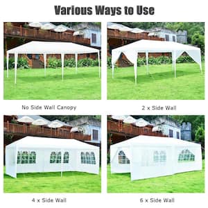 10 ft. x 20 ft. 6 Sidewalls Canopy Tent with Carry Bag