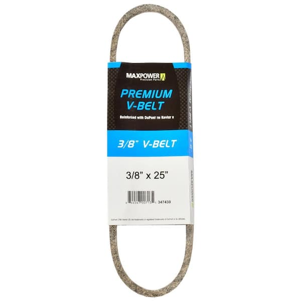 MaxPower 3/8 in. x 25 in. Premium Belt Reinforced with Kevlar Fiber Cords