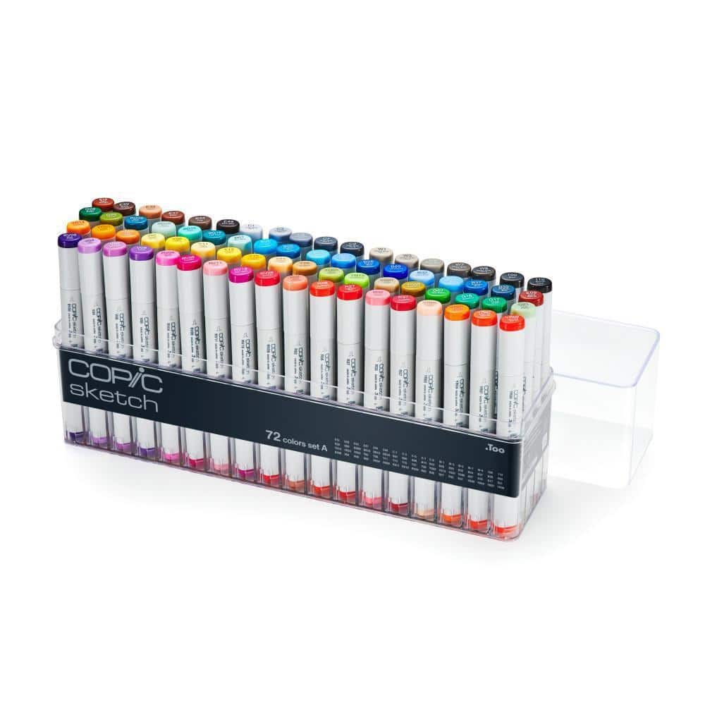 COPIC Sketch Marker Set A (72-Colors) CMS72AV2 - The Home Depot